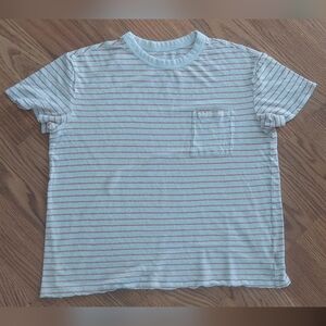 Orange and White Striped Shirt